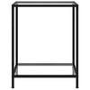 vidaXL Console Table Transparent 60x35x75 cm Tempered Glass