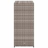 vidaXL Garden Storage Cabinet Grey 105x55x113 cm Poly Rattan