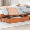 vidaXL Under-Bed Drawers 2 pcs Wax Brown 90x55x17 cm Solid Wood Pine