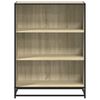vidaXL Book Cabinet Sonoma Oak 80.5x35x107.5 cm Engineered Wood