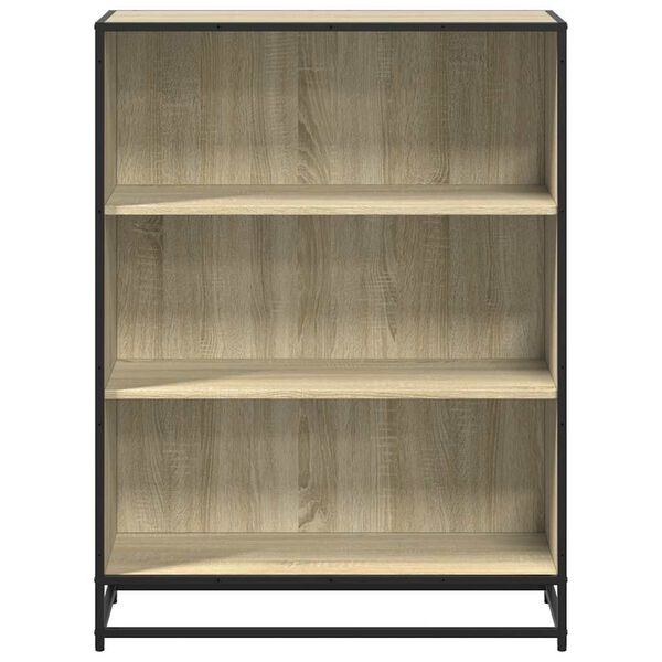 vidaXL Book Cabinet Sonoma Oak 80.5x35x107.5 cm Engineered Wood