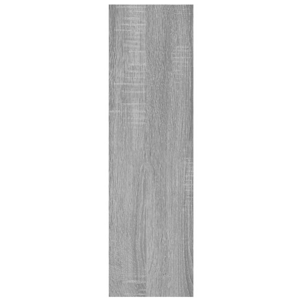vidaXL Wall Shelf Grey Sonoma 75x16x55 cm Engineered Wood