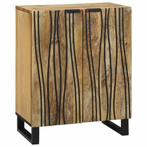 vidaXL Sideboard Natural 60 x 33.5 x 75 cm Solid Mango Wood
