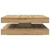 vidaXL Coffee Table 360-Degree Rotatable Artisan Oak 90x90x34.5 cm