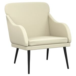 vidaXL Armchair Cream 63x76x80 cm Faux Leather