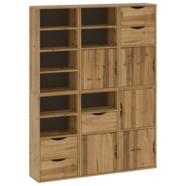 vidaXL Side Cabinets 6 pcs "ODDA" 40x24x79 cm Solid Wood Pine