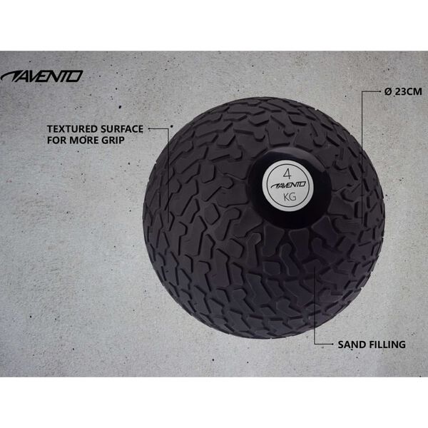 Avento Slam Ball Textured 4 kg Black