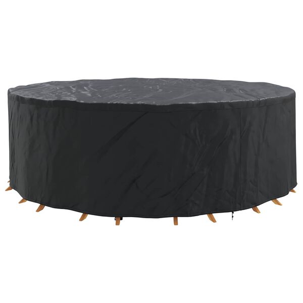 vidaXL Outdoor Furniture Cover Black 279 x 279 x 71 cm 600D fabric