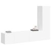 vidaXL 3 Piece TV Cabinet Set White Engineered Wood