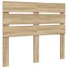 vidaXL Bed Frame with Headboard Sonoma 120 x 200 cm Solid Pine Wood