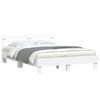 vidaXL Bed Frame without Mattress White 140x200 cm