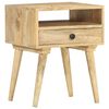 vidaXL Bedside Cabinet 40x35x50 cm Solid Mango Wood