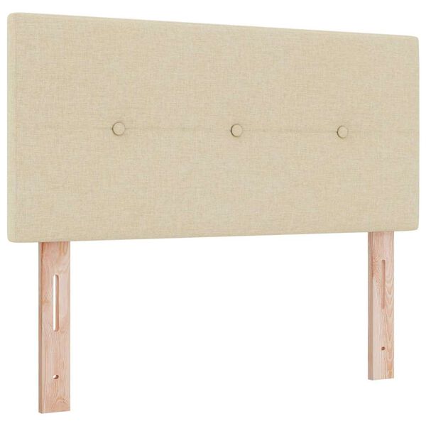 vidaXL Headboard with Headboard Cream 80 cm Faux Leather