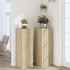 vidaXL Plant Stands 2 pcs Sonoma Oak 33x33x100 cm Engineered Wood