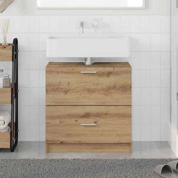 vidaXL Bathroom Cabinet Artisan Oak 59 x 37 x 59 cm Engineered wood