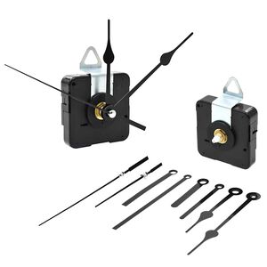 vidaXL Clock Movement | Black | Metal, Plastic | Small | Clock | Clock Movement