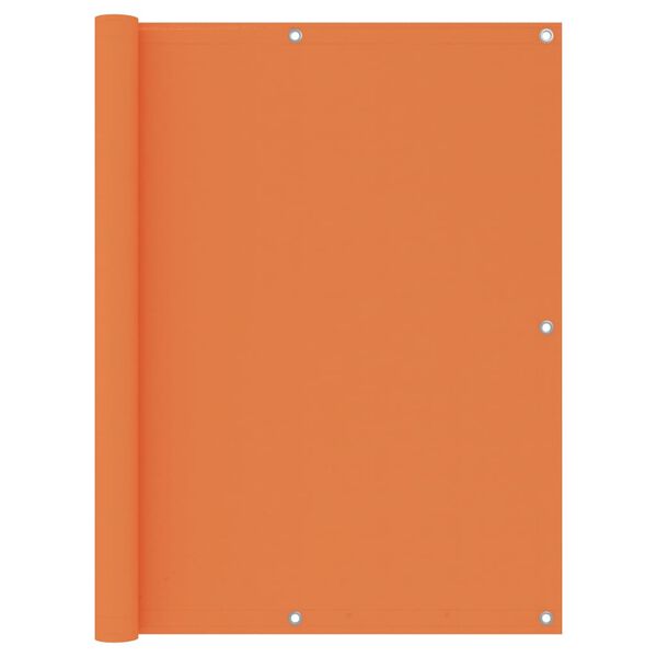 vidaXL Balcony Screen Orange 120x500 cm Oxford Fabric