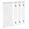 vidaXL Wall-Mounted Coat Rack Wall-Mounted White 84 x 10 x 80 cm