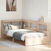 vidaXL Bookcase Bed without Mattress 75x190 cm Solid Wood Pine
