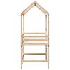 vidaXL Loft Bed with Ladder and Roof without Mattress 90x200 cm