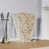 vidaXL Firewood Rack White 69.5x35x81 cm Cold-rolled steel