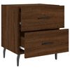 vidaXL Bedside Cabinets 2 pcs Brown Oak 40x35x47.5 cm Engineered Wood