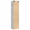 vidaXL Slim Storage Cabinet Concrete Grey 50x42.5x225 cm Engineered Wood