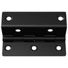 vidaXL Hinge 2 pcs Black 38 x 17 x 60 mm Iron