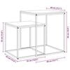 vidaXL Wall Shelves 2 pcs High Gloss White 40x9x3 cm