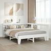 vidaXL Bookcase Bed without Mattress White 160x200cm Solid Wood Pine