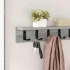vidaXL Wall-Mounted Coat Rack Grey Sonoma 60 x 10.5 x 10.5 cm
