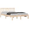 vidaXL Bed Frame without Mattress Solid Wood Pine 120x190 cm Small Double