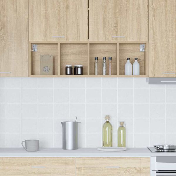 vidaXL Hanging Cabinet Sonoma Oak 30 x 29.5 x 100 cm Engineered Wood