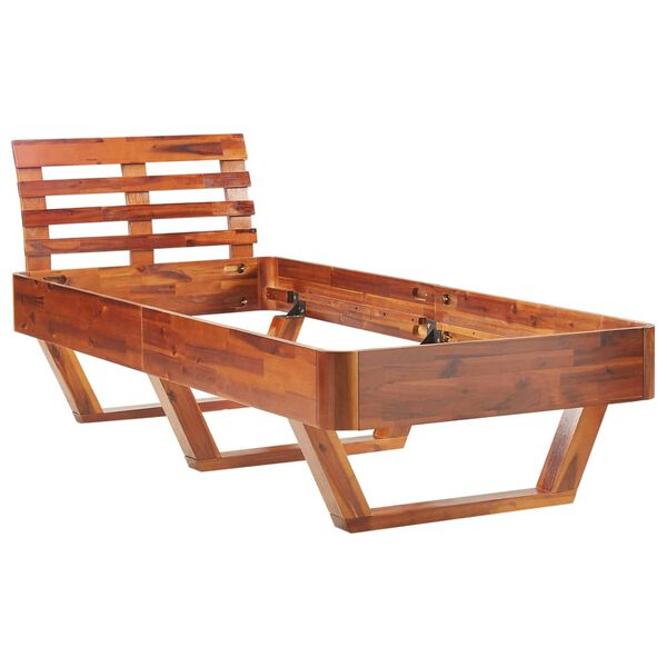 vidaXL Bed Frame without Mattress Solid Acacia Wood 90x200 cm