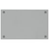 vidaXL Wall-mounted Magnetic Board White 80x50 cm Tempered Glass