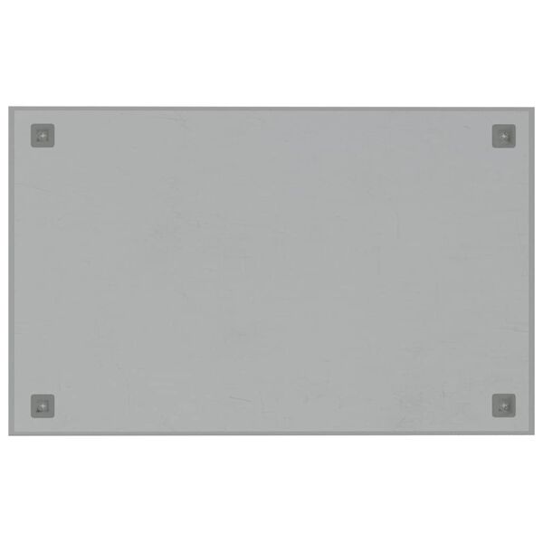 vidaXL Wall-mounted Magnetic Board White 80x50 cm Tempered Glass