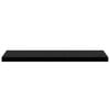vidaXL Floating Wall Shelves 2 pcs High Gloss Black 90x23.5x3.8 cm MDF