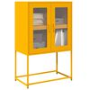vidaXL Highboard Mustard Yellow 68x39x107 cm Steel