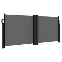 vidaXL Retractable Side Awning Anthracite 100x1000 cm