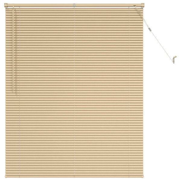 vidaXL Venetian Blind Manual Light Brown with Pattern 150 x 110 cm PVC