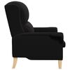 vidaXL Armchair Black 76 x 94 x 102 cm Sharpa Fabric