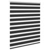 vidaXL Zebra blind 140.9x175 cm Fabric Width 136.7 cm black