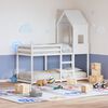 vidaXL Kids' Bed Roof White 60x99x139.5 cm Solid Wood Pine