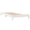 vidaXL Stack Bed without Mattress White 90x190 cm Single Solid Wood Pine