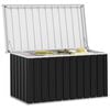 vidaXL Garden Storage Box Anthracite 129x67x65 cm