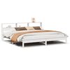 vidaXL Bed Frame without Mattress White 200x200 cm Solid Wood Pine