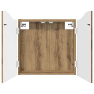vidaXL Dartboard Cabinet Artisan Oak 56 x 12 x 63 cm Engineered Wood