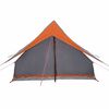 vidaXL Tents with Roof Grey and orange 256 x 266 x 185 cm Polyester