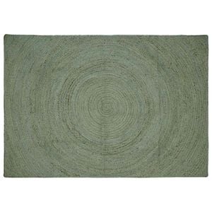 vidaXL Area Rugs Olive Green 160 x 230 cm Jute