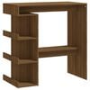 vidaXL Bar Table with Storage Rack Brown Oak 100x50x101,5cm Engineered Wood